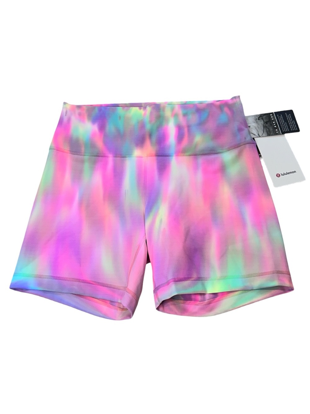 Lululemon Wunder Train Shorts Size 12 NWT Psychedelic Wash Multi Rare